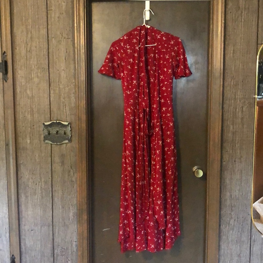 Christy Dawn Bluebell Dress in Crimson Blossom